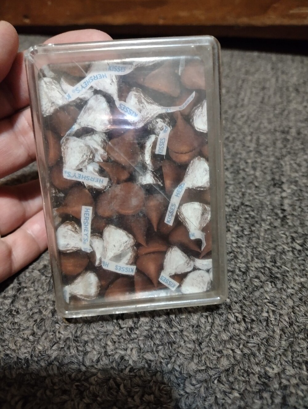 Hershey's Kisses Chocolate Box Playing Cards - Silver & Brown Foil